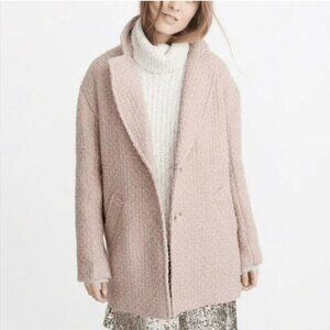 Abercrombie & Fitch Blush Boucle Blazer Coat -  Womens size M